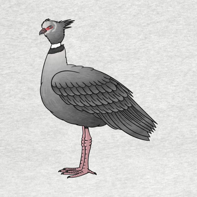 Southern screamer bird cartoon illustration by Cartoons of fun